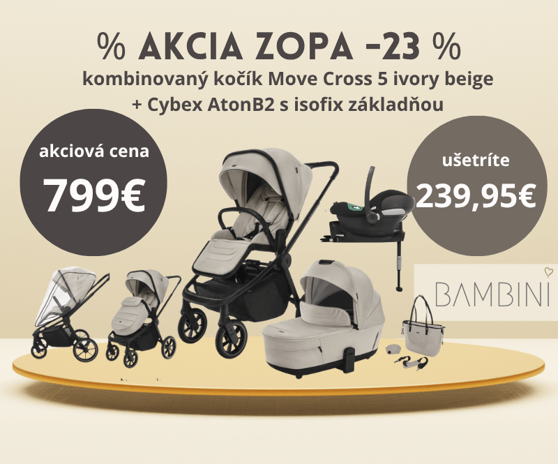 Kočík Zopa Move cross5 ivory beige s autosedačkou Cybex aton B2 a isofixovou základňou